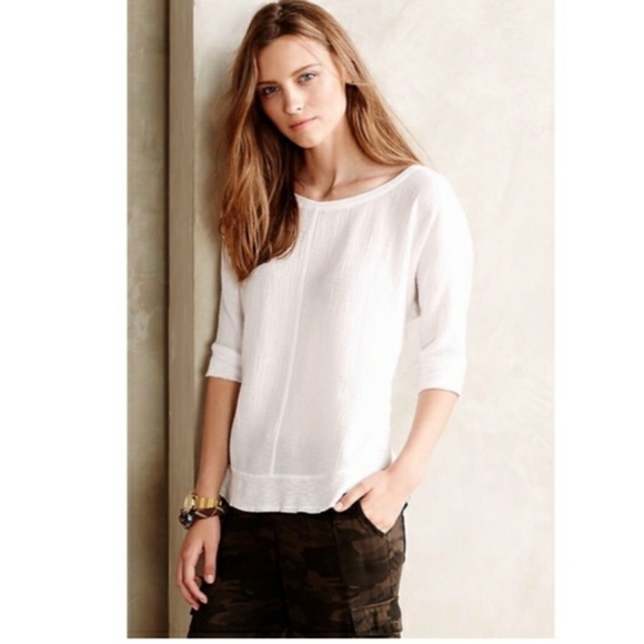 Anthropologie Tops - Anthro Postmark Gauze Circle Tee